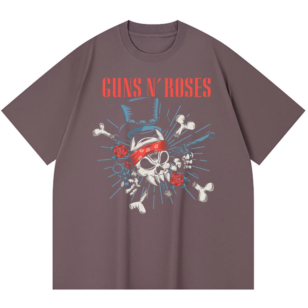 230 Gsm 100% Cotton Heavy Metal T-Shirt  Rock Band Popular Music Print Unisex Heavy Cotton T Shirt