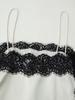 European and American Women's Casual Silk Satin Lace Top + Skirt - Trendy INS Style