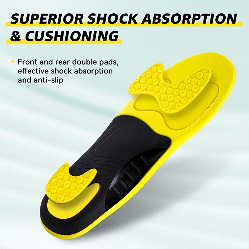 Paar zuschneidbare Hochleistungs-Stützsohlen - Herren- und Damen-Hochfußsohlen, Arbeitsstiefelsohlen, die den Stoß jedes Schrittes absorbieren