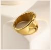 Wide Statement Rings For Women, Stainless Steel Chunky Thumb Band Ring, Non Tarnish Minimalist Jewelry