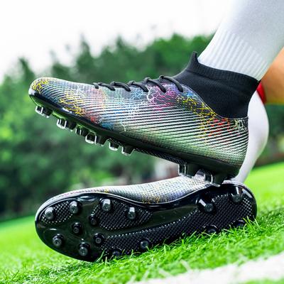 Neue Fußballschuhe, Jungen High-Top Spikes, gebrochene Nägel, Ronaldo Assassin, Jugend, Mittelschule, Studenten Sportschuhe