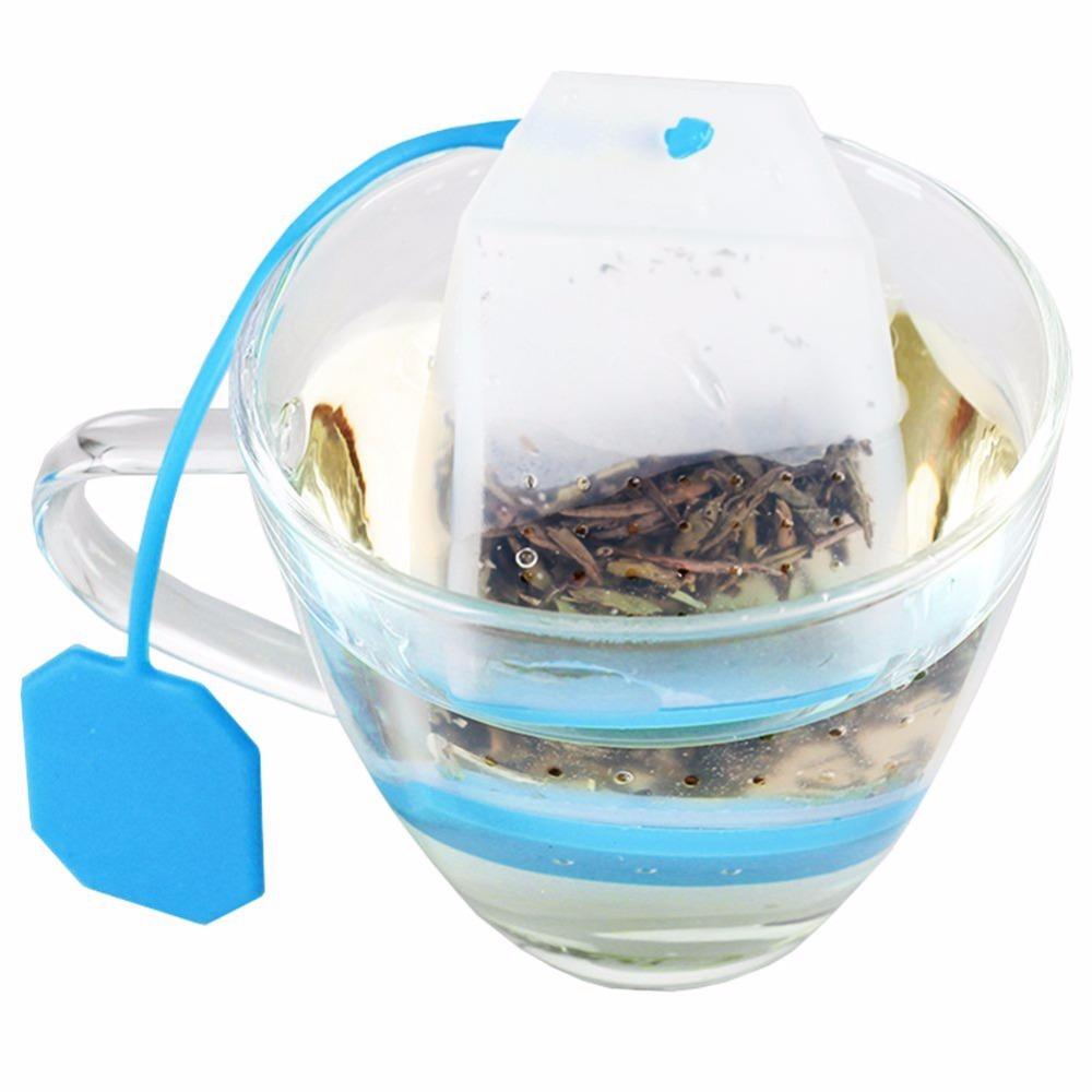 1Pcs Food-grade Silicone Tea Bags Colorful Style Tea Strainers Herbal Tea Infusers Filters Scented Tea Tools Accessories