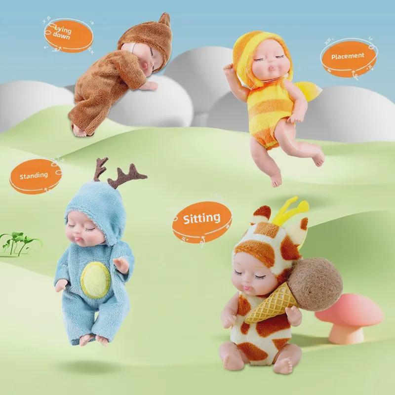 Cross-Border Reborn Animal Sleeping Doll - Mini BJD Princess Toy for Kids