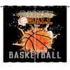 Curtains Bedroom Basketball Sports Digital Printing Blackout Curtains Perforated Curtains