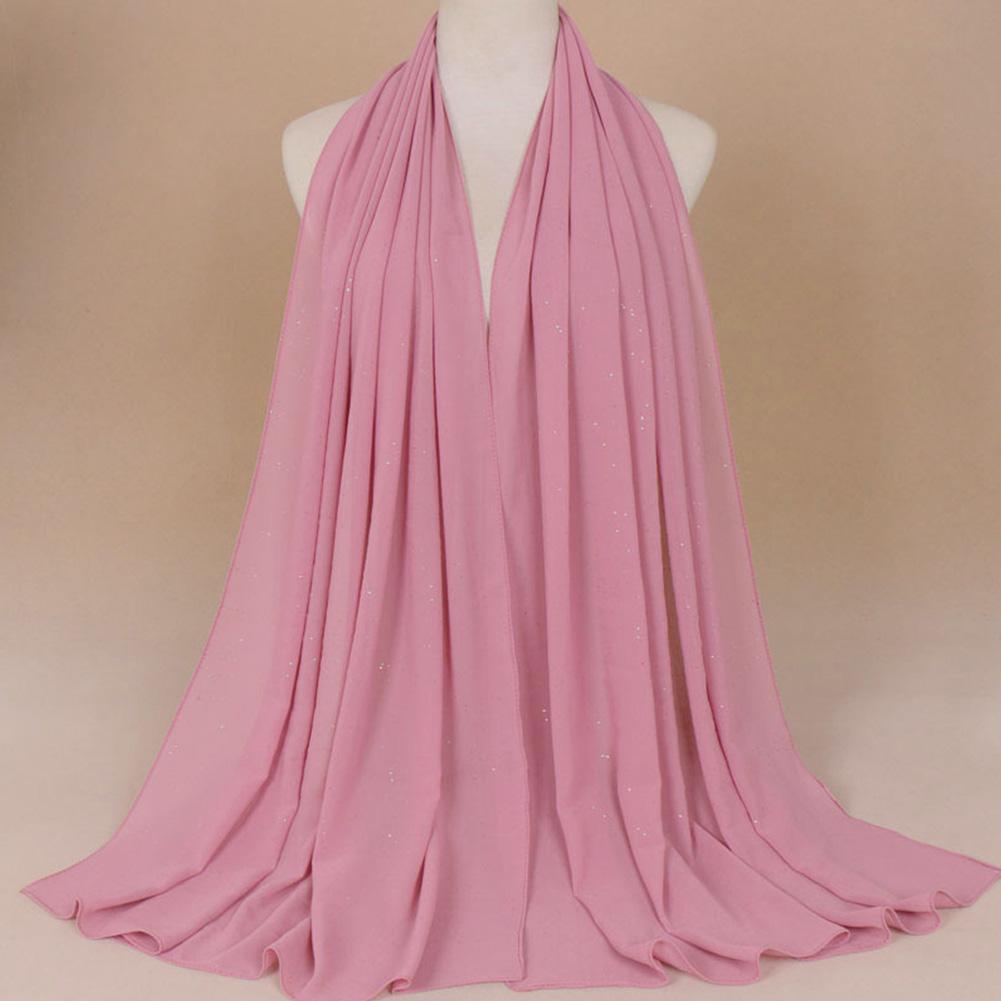 Womens Muslim Chiffon Headscarf Islamic Ladies Neck Head Hat Hijab