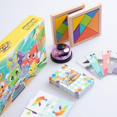 Speed ​​Tangram Shape Puzzle desková hra Tangram Board, oblíbené korejské hádanky