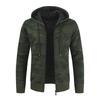 Men's Plush And Thick Camouflage Sweater Men's Clothing Jacket Hooded Cardigan