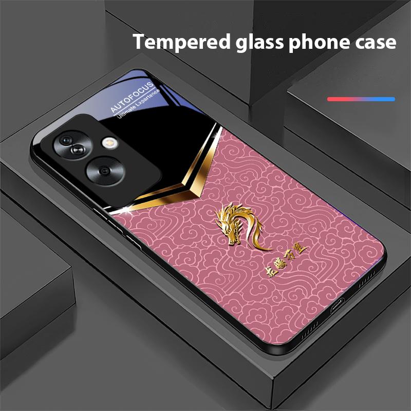 V-förmige Armatur für Oppo A79 5G 58 78 74 60 4G Reno 11F Realme GT 6 11 Note 50 10 C55 X2 Hartglas Schwarz Handyhülle