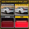 Smoked Lens LED Rear Bumper Red Side Marker Lights For 2015- Ford Mustang