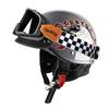 Cycking Japanese Vintage Half Helmet Open Motorcycle Helmet Scooter Skateboarding Unisex Common Muffler