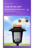 Waterproof Outdoor Solar Mosquito Killer Lamp for Home & Camping - Electric Shock Repellent Device