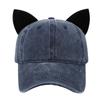Cotton Velvet Cat Ear Baseball Cap For Women With Sun Protection And Breathability