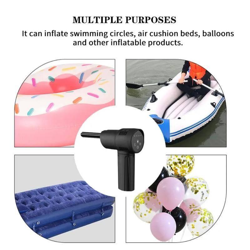 40000RPM Wireless Compressed Air Duster Portable Strong Powerful Keyboard Cleaner Black Household Computer Cleaning Air Blower