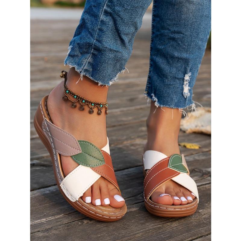 Women’s Open-Toe Slide Sandals Soft Sole Casual Summer Shoes