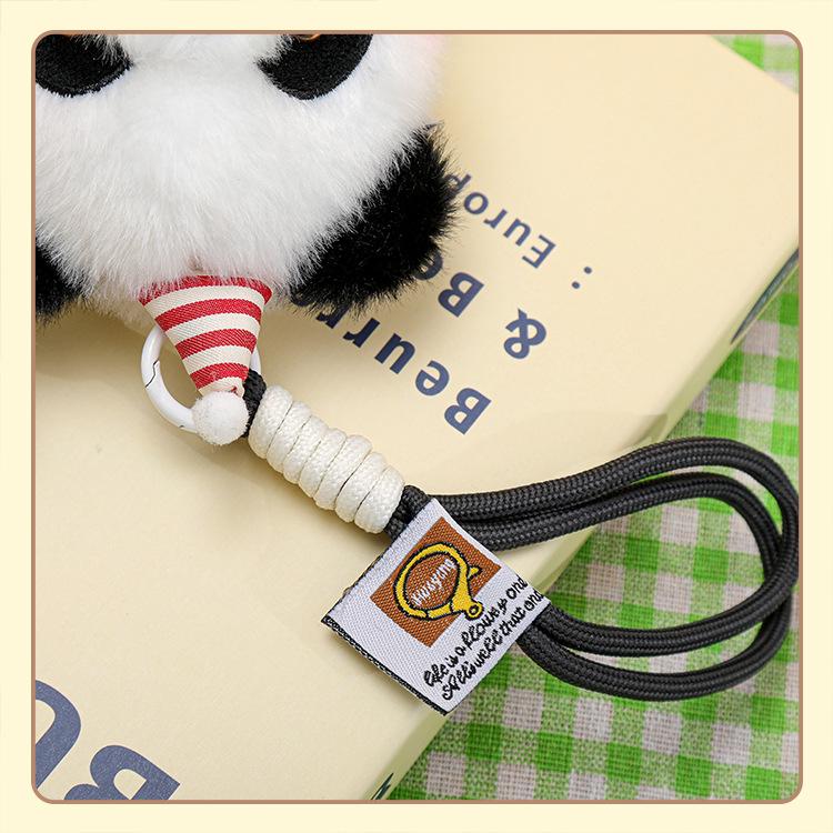 Adorable Panda Plush Toy Keychain - Cute, Fun Pendant for Bags & Gifts