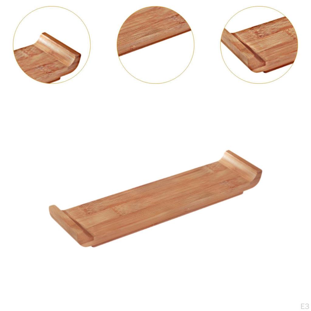 Bamboo Platter for Sashimi and Sushi, Rectangle Serving Tray Dining