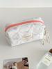 Large Capacity Quilted Cotton Ladies Pillow Handbags Sweet Bowknot Women's Cosmetic Bags High-Quality Female Wash Storage Bag