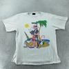 Sliten Vintage Rosa Pantern T-shirt Herr Storlek L/XL Strand Boombox Tecknad 90-tal