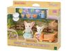 Sylvanian Families Doll and Furniture Set Picnic Fennec ST Mark Ages 3 and Toy Sylvanian Epoch "Friendly - Fox" DF-24 Certified, Up, Dollhouse,