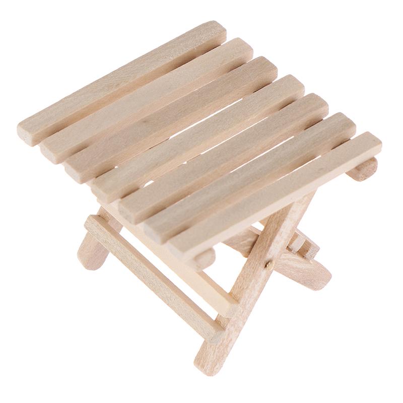 1:12 Dollhouse Miniature Furniture Beach Folding Table For Kids Toys
