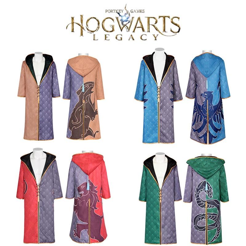 Hogwarts Legacy Cloak Cosplay Costume For Gryffindor Hufflepuff Slytherin And Ravenclaw Fans