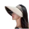 Empty Top Sun Protection Hat Women'S Summer Uv Protection Big Brim Sun Hat Outdoor Leisure Sun Hat