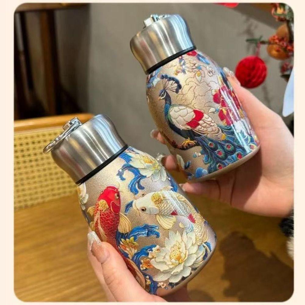 Leak Proof Insulated Cup 300ml Slim Insulated Thermal Water Bottle New Coffee Mug  Outdoor Hiking