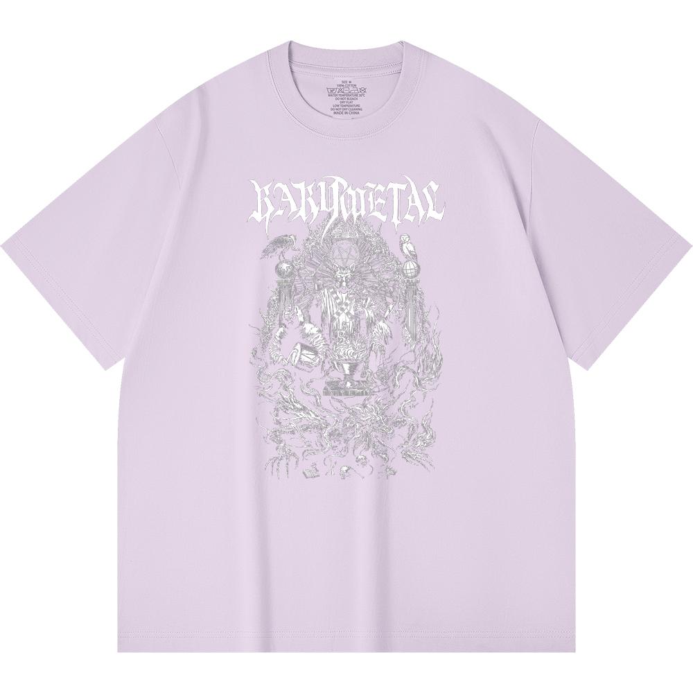 230 g/m² 100% Baumwolle Heavy Metal T-Shirt Rockband Beliebte Musik Druck Unisex Schweres Baumwoll-T-Shirt