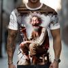 3D Printed Funny Old Man Wine Beer T Shirt For Men Casual Cartoon Cool Pattern T-Shirts Summer Fashion Short Sleeve Tees
