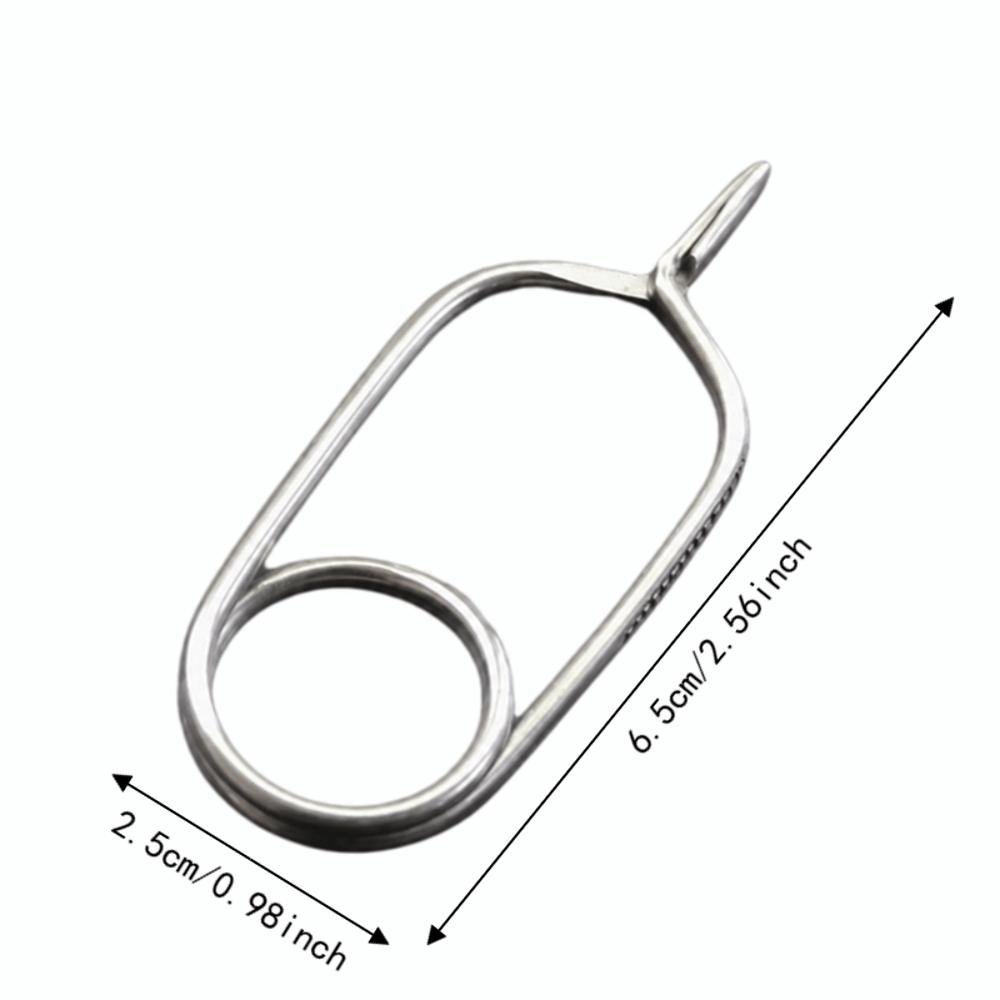 2PCS Stainless Steel Fly Tying Pliers Threaded Clamps Hackle Pliers Fly Fishing Pliers  Fly Tying