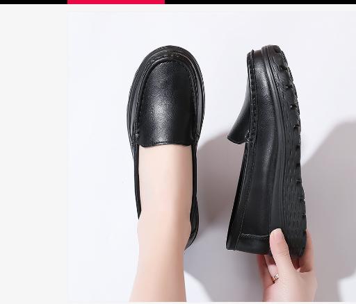 2025 Hospital White Female Nurse Shoes Air Cushion Sole Comfortable Wedge Soft Fashion Work Shoes Chaussure Femme Zapatillas