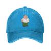 Roger Ricky Spanish Families Cartoon Baseball Cap For Men Women Distressed Washed Headwear Unstructured Caps
