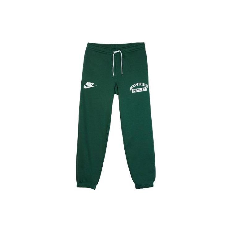 Nike X Stranger Things Sweat Pant Crossover Casual Sports Pants US Edition Green Men s CQ3656-323 M
