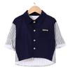 Autumn Kids' Striped Long Sleeve Cotton Shirt, Korean Style, Boys' Turn-Down Collar Shirt Jacket