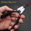 Circlip Plier 5" Long Nose Plier Staight Bent Plier Retaining Clips Ring Remover Tool