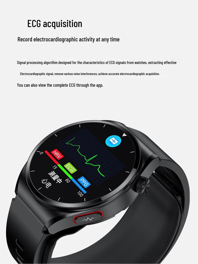 2025 S22 Smartwatch: Air Pump, Airbag, Accurate Blood Pressure, Voice Broadcast, ECG, Blood Sugar, Uric Acid Monitoring.