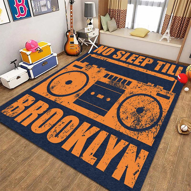 Alfombras Retro para Reproductor de Casete de Música para Sala de Estar, Dormitorio Infantil, Sofá, Felpudo, Alfombras de Cocina para Piso, Decoración Antideslizante, Regalo