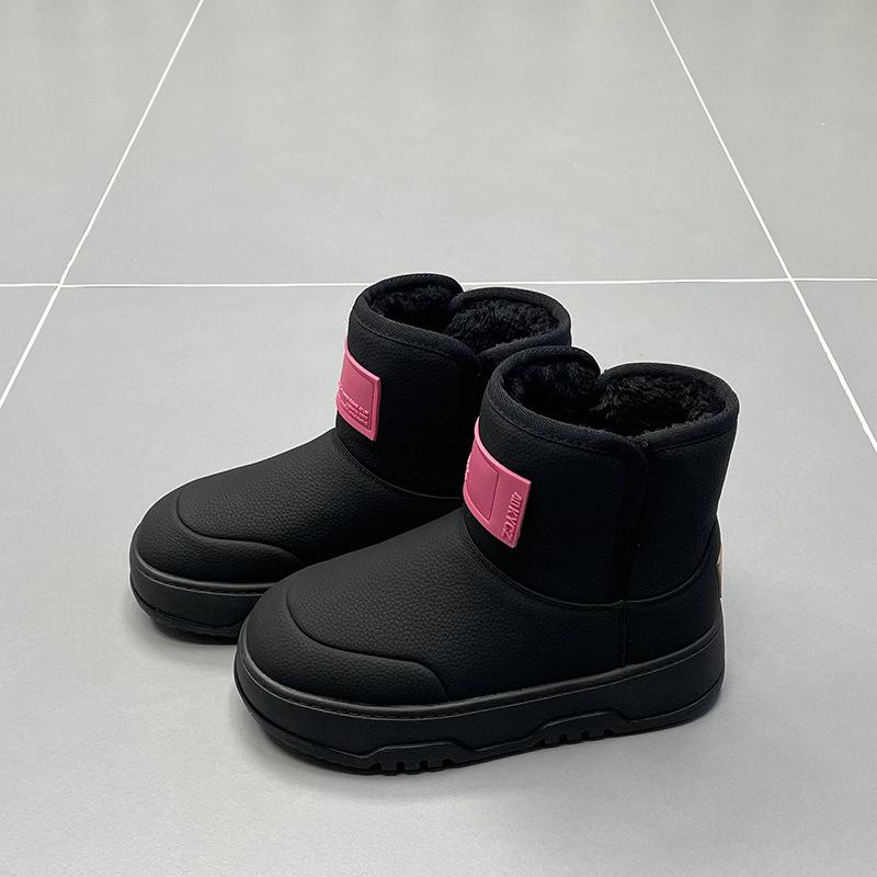Sheepskin and fur integrated snow boots women's 2024 autumn and winter new thick-soled sleeve thickened warm casual fashion cotton shoes