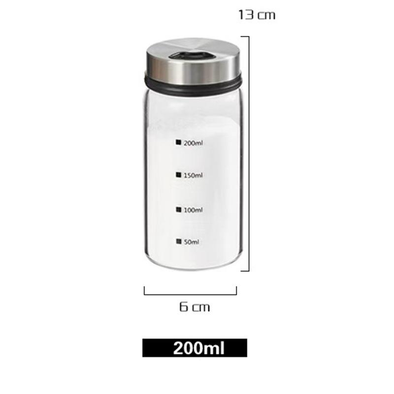 Glass Seasoning Shaker Bottle for Sesame, Sugar, Salt, and BBQ Spice