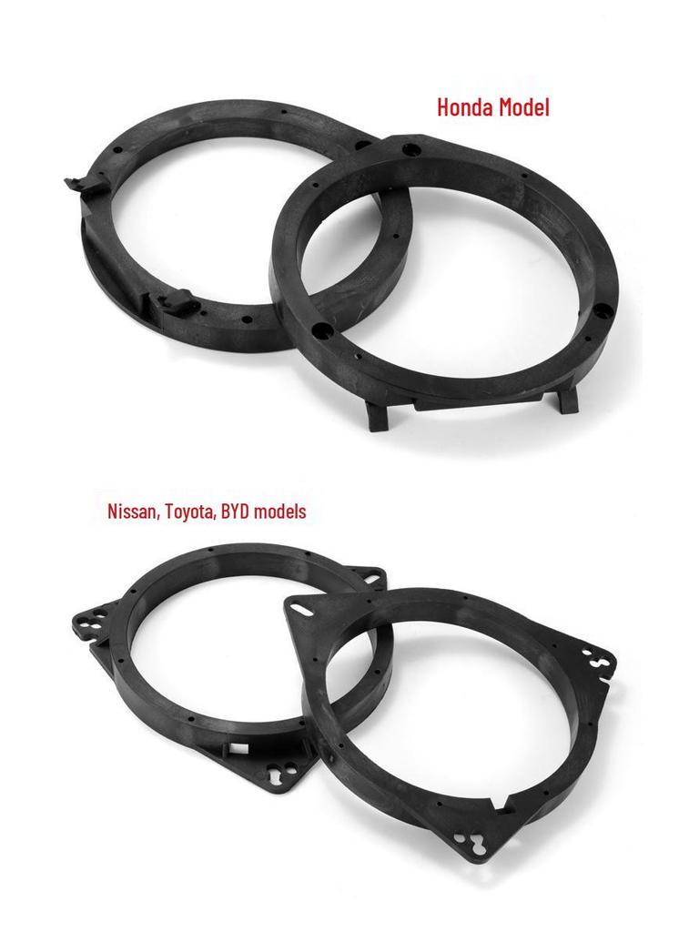 Non-Destructive Car Speaker Gasket Bracket for 5-6.5 Inch, Compatible with Feng, Nissan, Toyota, BYD