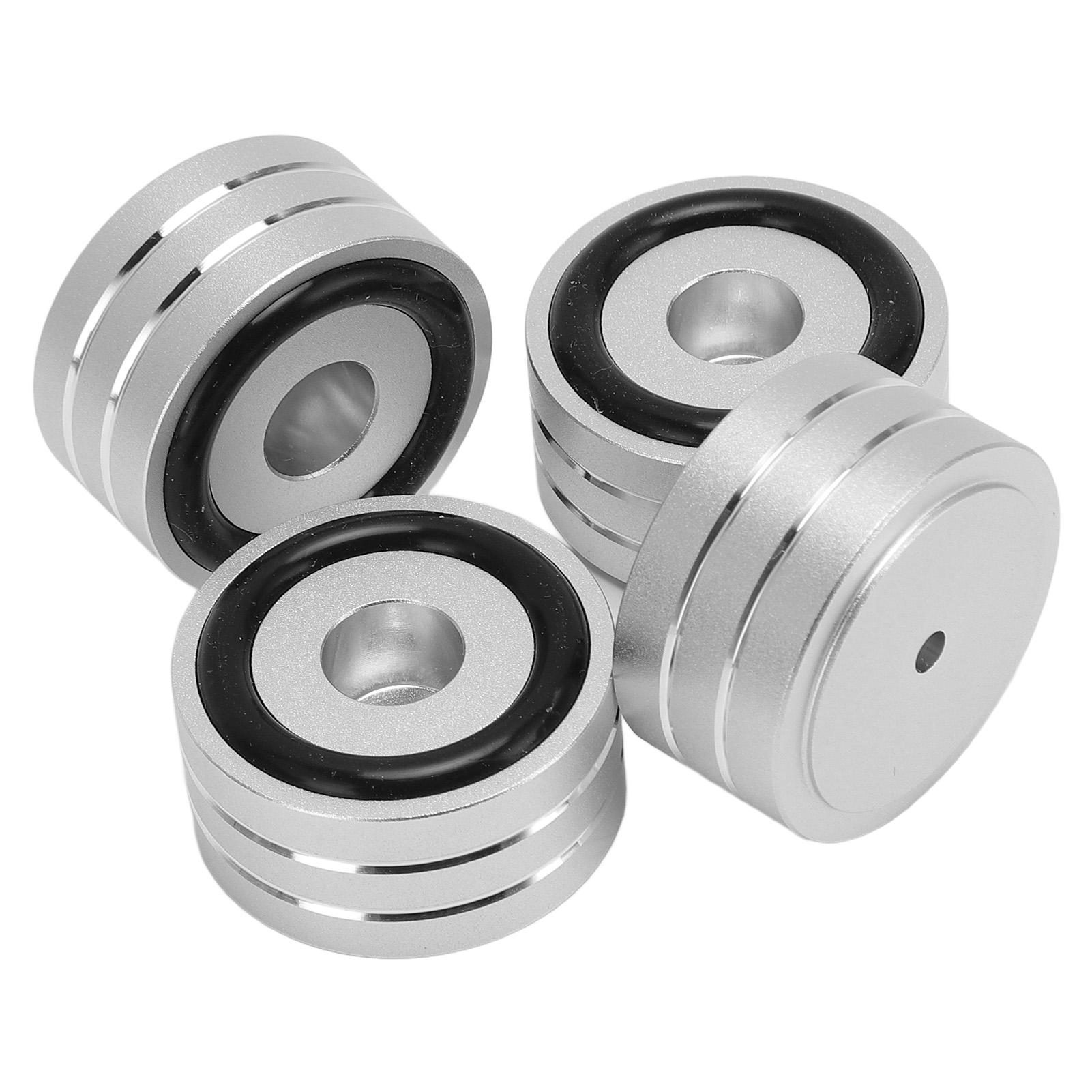 

4pcs Speaker Isolation Feet Reduce Vibration Aluminium Alloy Feet Spikes for Amplifier CD DVD Player HiFi Devices серебряный