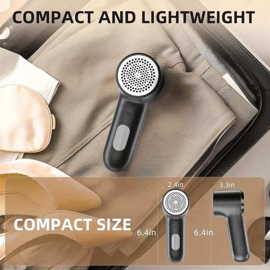 ortable Electric Hair Remover, USB Charge, Digital Display, Trimmer for Clothes & Bedding, Home & Travel