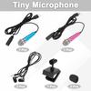 Uxcell Mini Microphone for Cell with Sponge Phone Pack of 2 Phones, C-Type Microphone, Small, Holder, Cover, Earphone, Recording, Blue/Hot Pink,