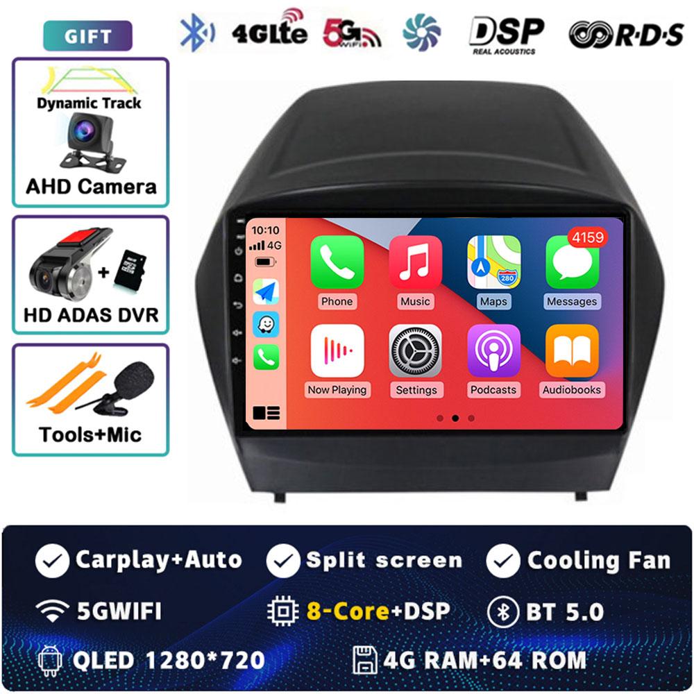 Android 14 Carplay Car Radio For Hyundai Tucson 2 LM IX35 2009 - 2015 Multimedia Video Player Navigation GPS Stereo 2Din DVD DSP