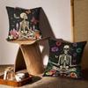 Personalized Art Skeleton Display Pillow Case Printing Pillowcase Living Room Sofa Cushion Cover Bedroom Room Decor