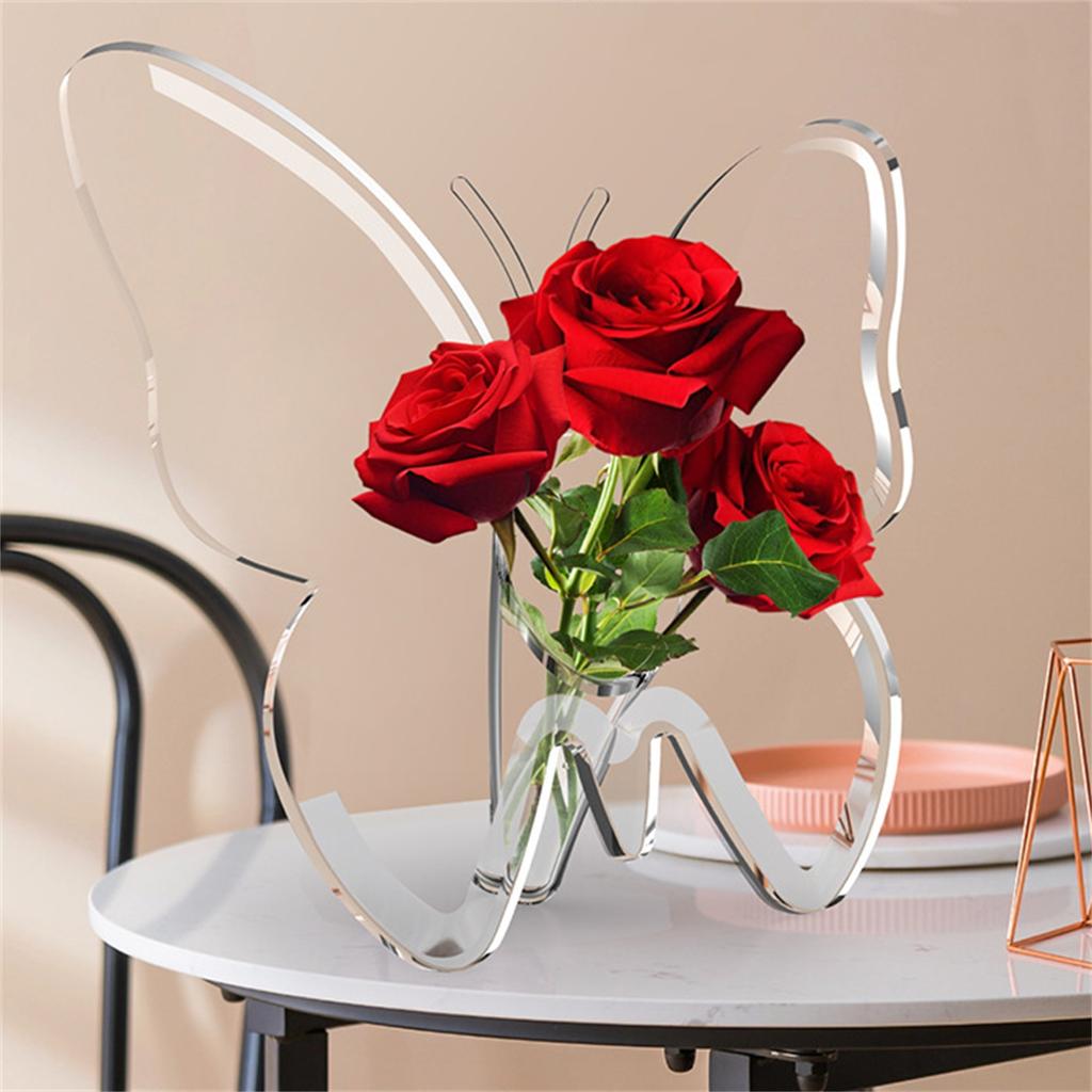 Schmetterling Transparente Acrylvase Tischplatten Blumenhalter