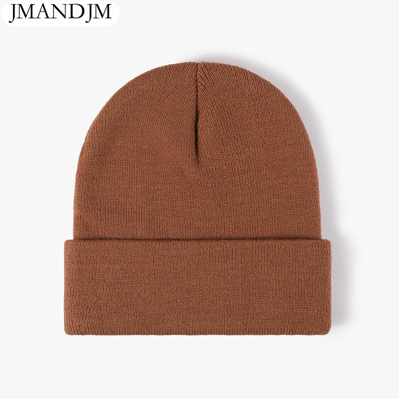 Disponibile Cappello a cuffia doppio ispessito caldo autunno e inverno cappello lavorato a maglia da donna semplice da uomo