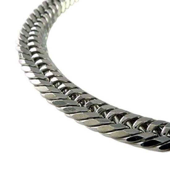 

[T TRIDEA JEWELRY] Срібний ланцюжок SV925 з 12-гранним потрійним плетінням «куб» (50см, Приблизно. 40г, Срібний 12-гранний потрійний ланцюг плетіння кубинський)