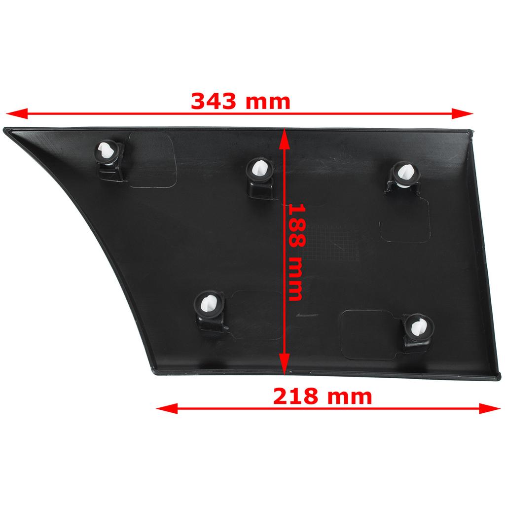 Opel Movano B 2010- VERSION L2 side molding BEHIND the rear wheel WITHOUT HOLE right