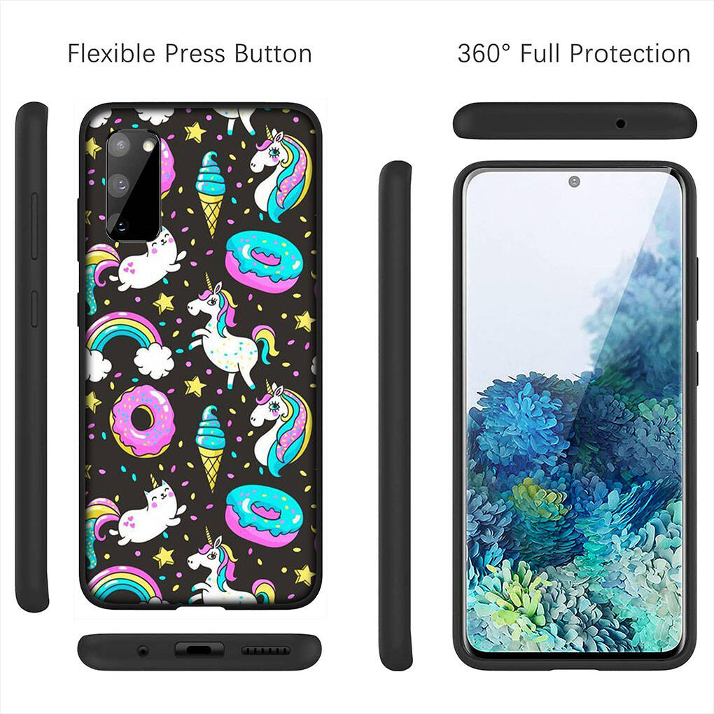 for iPhone 17 16 15 Xiaomi Poco F7 F8 X7 X6 C85 C75 C71 M8 Redmi Note 14 13 12 11 Pro Max 14C 13C 15C A3 A4 Phone Case Unicorn Colorful Rainbow Horse